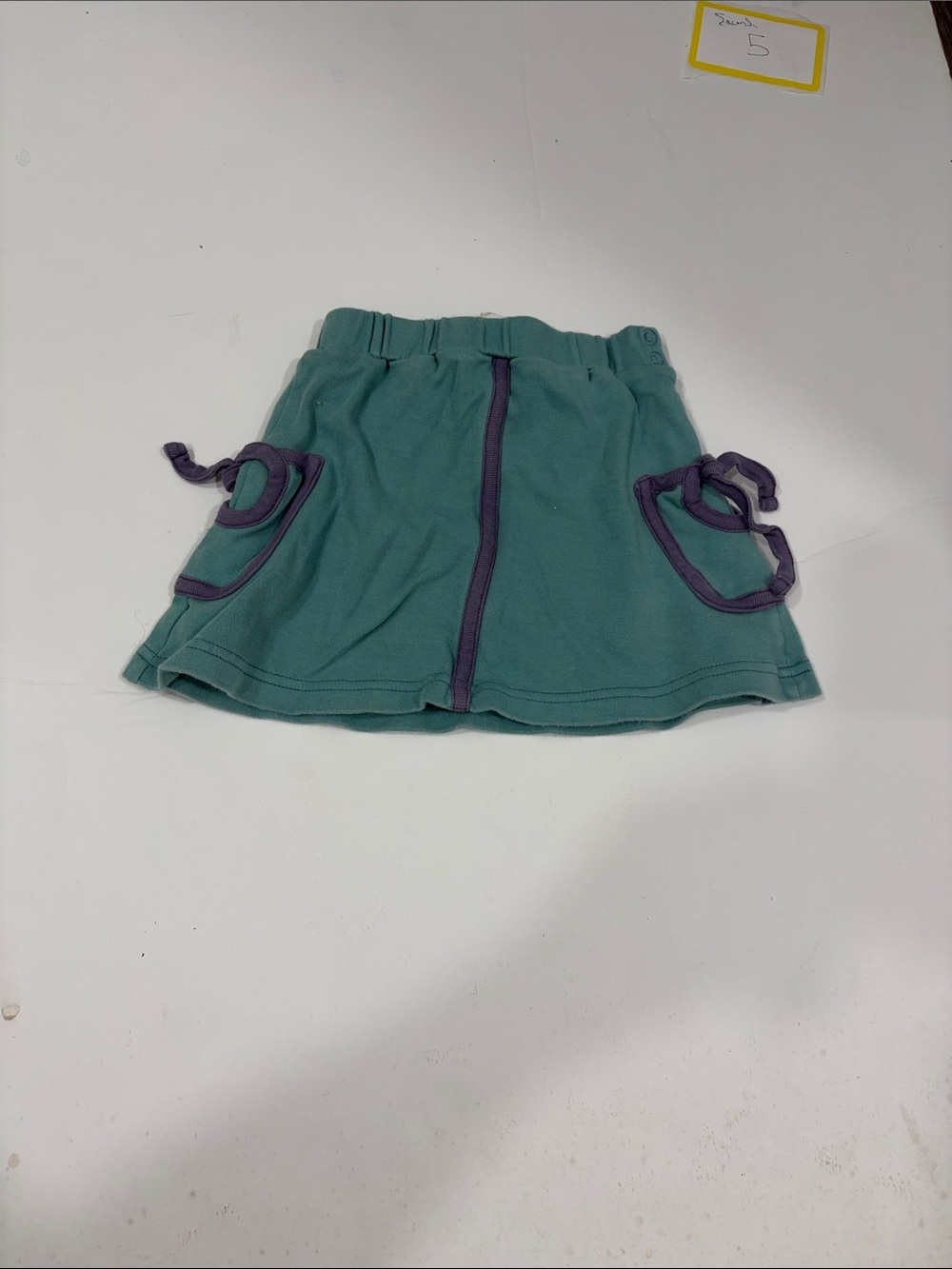 kate quinn Teal Skort with Purple Trim Accents